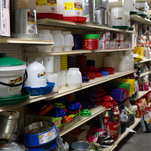 Supplies on display inside of Metcalf's Trading Post