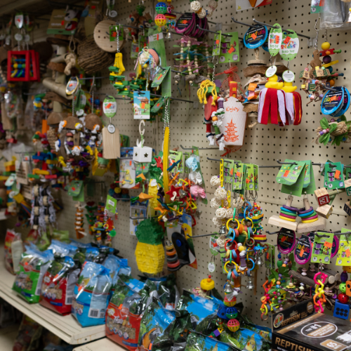 Supplies on display inside of Metcalf's Trading Post