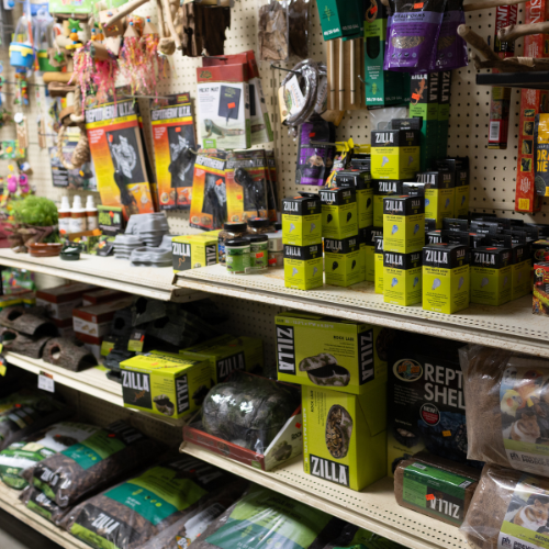 Supplies on display inside of Metcalf's Trading Post