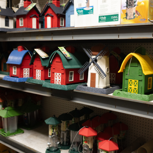 Supplies on display inside of Metcalf's Trading Post
