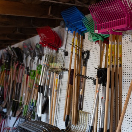 Supplies on display inside of Metcalf's Trading Post