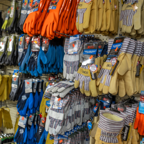 Supplies on display inside of Metcalf's Trading Post