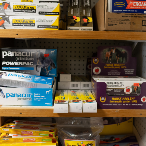 Supplies on display inside of Metcalf's Trading Post