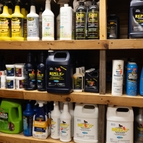 Supplies on display inside of Metcalf's Trading Post